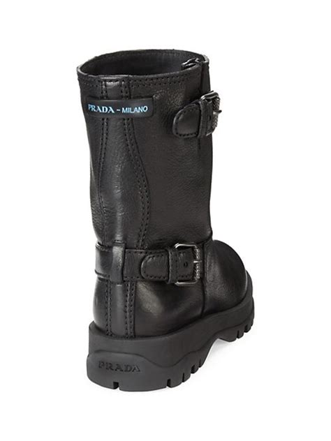 prada double buckle tall moto boots|Amazon.com .